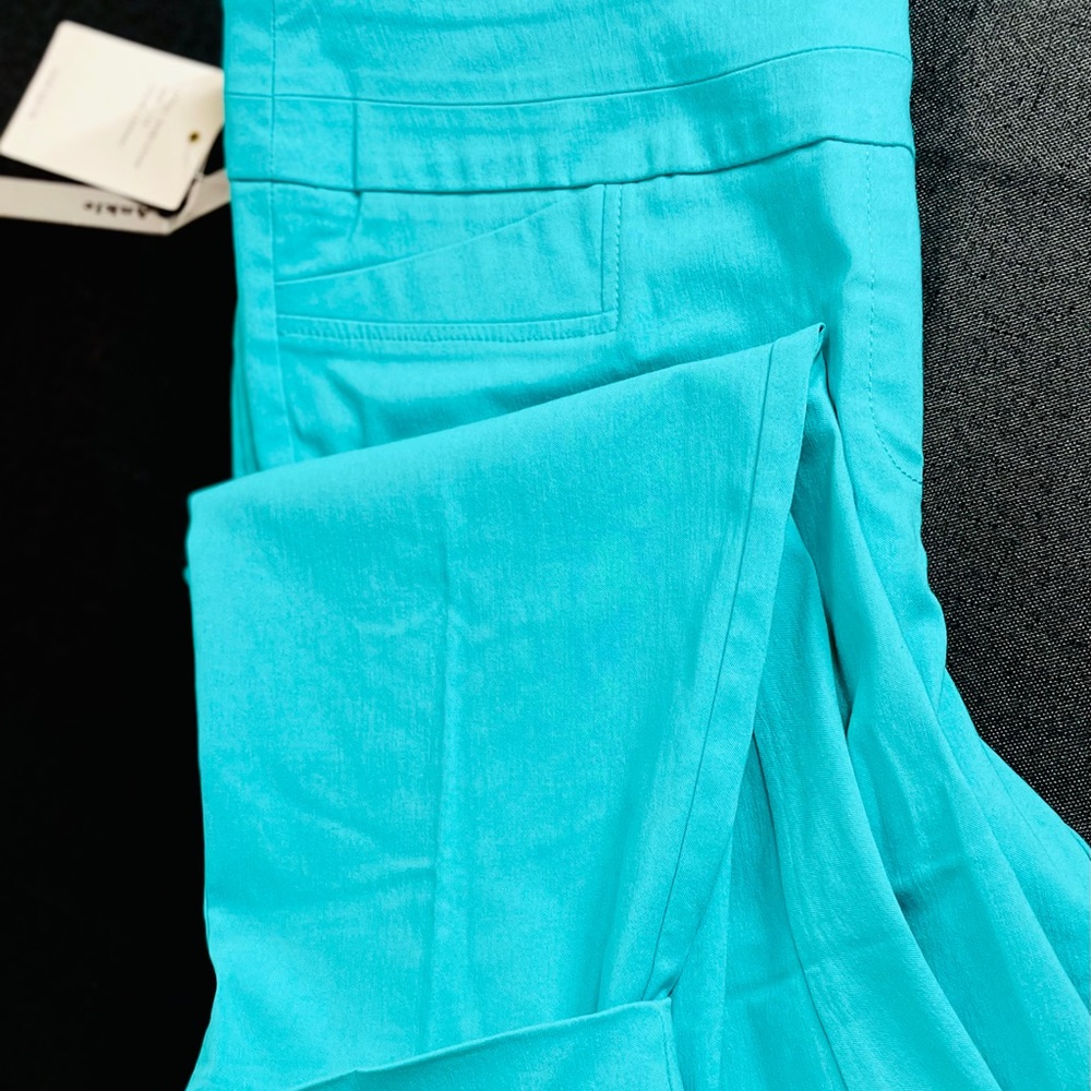 Turquoise Zac & Rachel Crop Pants Sz 14